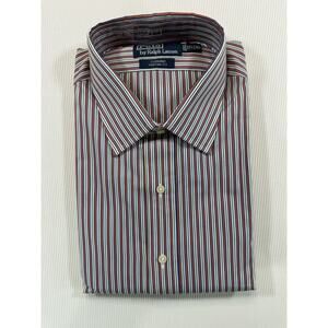 NWT Polo Ralph Lauren Curham Custom Fit 17.5 XL Stripe Dress Shirt